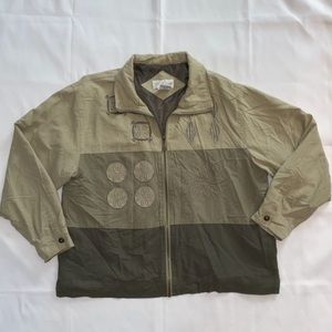 Vintage Vital Zone Patterned Silk Jacket